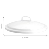 thumbnail of GILAC Couvercle avec poignée pour conteneur HACCP - 75 L - Blanc G612121