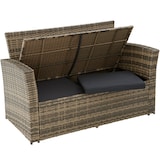 thumbnail of tectake Salon de jardin Modena 3+2+1 avec housse de protection - marron naturel - 403719