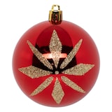 thumbnail of Déco de sapin Lot de 8 Boules de Noël D 8 cm - Rouge et Doré