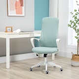 thumbnail of Silla de oficina giratoria silla de escritorio juvenil con altura ajustable función de basculante reposabrazos y respaldo alto 62x56x110-119,5cm verde