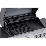 thumbnail of Tarrington House 4 hoofd- en zijbranders Gasgrill PAXTON, grillrooster 41.5 x 73 cm, werkblad, met LED-verlichting, verrijdbaar, staal, zwart