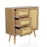 thumbnail of Sideboard / Kommode STRYN 80x30x78 cm 3 Schubladen 1 Tür hellbraun hjh LIVING