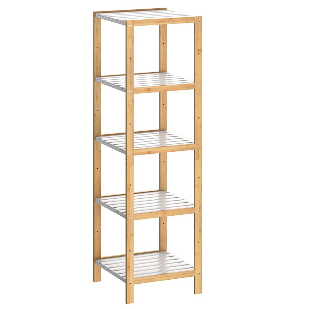 Casaria Standregal Bad Badregal Holz Bambus 5 Etagen