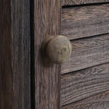 thumbnail of Badkamer ladekast HWC-H20, badkamermeubel badkamerplank, 120x27x29cm massief hout ~ shabby bruin