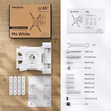 thumbnail of ONKRON schwenkbare TV-Wandhalterung für 32-65 Zoll (bis 35 kg), ausziehbar & neigbar, VESA 100x100-400x400, Weiß, Modell M4-W