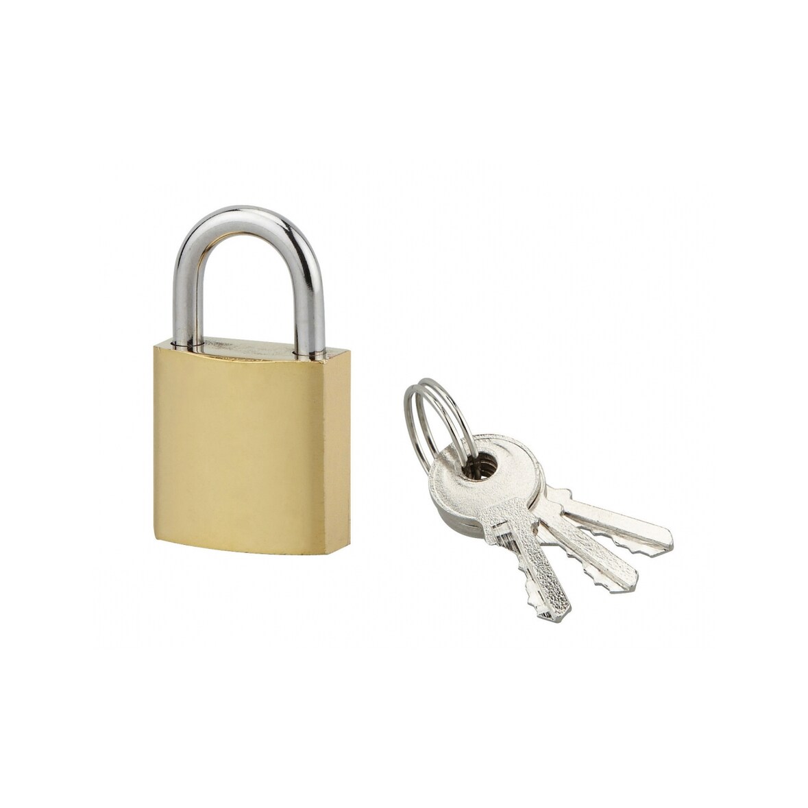 Cadenas ACERA à clé, base 25 mm, anse acier cémenté, 3 clés - SP