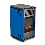 thumbnail of Poêle à gaz 3,4KW Bleu et Noir - Chauffage d'appoint effet Feu de bois Manhattan Sahara
