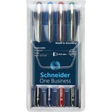 thumbnail of SCHNEIDER Pochette de 4 rollers One Business - Encre de couleur : Noir Rouge Bleu et Vert