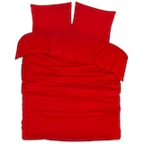 thumbnail of DoubleDry Dekbedovertrek Flanel Tweepersoons 200x200/220 cm + 2 kussenslopen 60x70 cm - 100% zacht katoen - fel rood