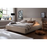 thumbnail of KAWOLA Bett HENRY Polsterbett Cord taupe 140x200cm