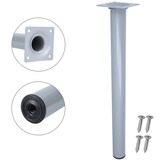 thumbnail of 4er Set Möbelstempel 500mm Möbelbeine Tischbeine Silber und Möbelfüße Stützfüße