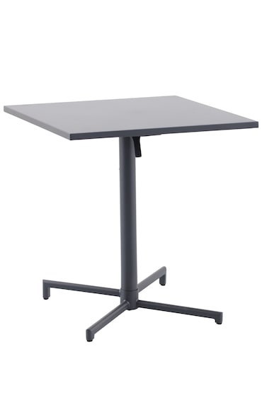 METRO PROFESSIONAL Mesa de bistrô dobrável Aveiro, aço, 70 x 70 cm, quadrada, cinzento escuro