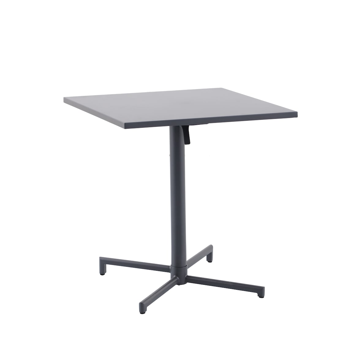 METRO PROFESSIONAL Table pliante SOFIA, acier, 70 x 70 cm, carrée, gris foncé