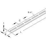 thumbnail of 3 Mtr. Niedax Schlitzbandeisen S 40 X 8/3