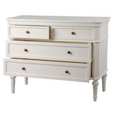 thumbnail of Commode 4 tiroirs Léonie en kit -  Blanc Rectangulaire Bois Amadeus 45.00x101.00 cm