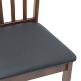 thumbnail of Chaises à manger coussins 2 pcs marron bois massif caoutchouc Modèle Vega Executive Élite