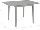 thumbnail of vidaXL Ausziehbarer Esstisch Grau (80-120)x80x74 cm MDF