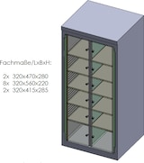 thumbnail of Gemeinschaftskühlschrank 12 Fächer HZS 51-12