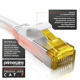thumbnail of Primewire Ultra Slim Patchkabel Cat 7 - LAN Ethernet Gigabit Kabel - 10000 Mbit - U/FTP PIMF Schirmung - Netzwerkkabel - 20m