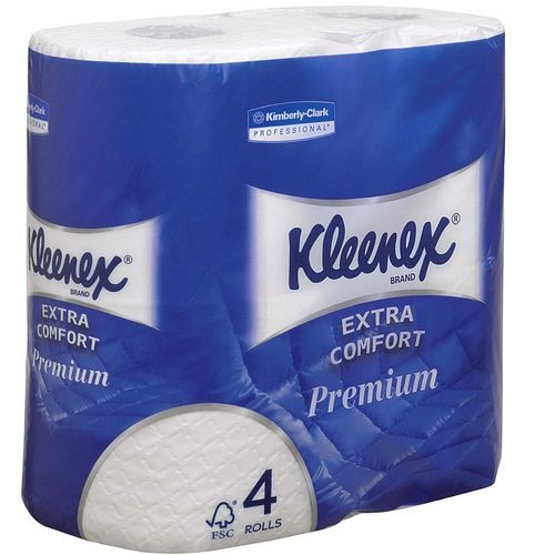 Papier Hygiénique 4 plis - 160 feuilles LUXE PREMIUM x 24 petits rouleaux - KLEENEX