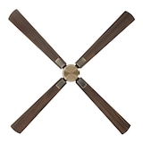 thumbnail of Ventilatore da soffitto CasaFan ECO NEO III 152 MA-NB/KI WIFI con motore in ottone anticato/pale reversibili in noce e ciliegio