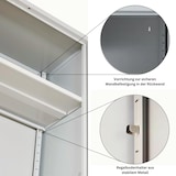thumbnail of PROREGAL Stahlschrank BEE mit 6 lackierten Fachböden | HxBxT 195x92x60cm | Grau-Hellblau | Werkstattschrank Werkzeugschrank Aktenschrank