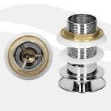 thumbnail of ECD Germany Einbauwaschbecken Keramik Weiß 810×465×175 mm, mit Überlauf, inkl. Ablaufgarnitur