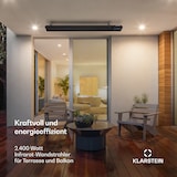 thumbnail of Cosmic Beam Plus Infrarot-Heizstrahler 2400W IP44 Fernbedienung Schwarz