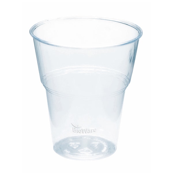 800x Trinkbecher PLA 300 ml 12 oz Ø 96 mm für Kaltgetränke transparent