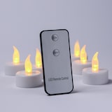 thumbnail of LED Teelichter inkl. Fernbedienung mit Batterien D: 3,8cm weiß 6 Stück