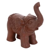 thumbnail of ML-Design Deko-Figur Elefant Braun 36x19x39 cm, orientalisches Design, wetterfest für Innen & Außen, Feng-Shui Glückselefant Skulptur Gartendeko