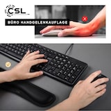 thumbnail of CSL Handgelenkauflage Tastatur Keyboard - Handballenauflage Handgelenkschoner - Maus und Tastatur - ergonomische Haltung - 43 cm - atmungsaktiv