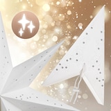 thumbnail of Casaria LED Weihnachtsstern mit Ständer Pailetten Beleuchtet 60 cm creme Papierstern Weihnachten Weihnachtsdeko Leuchtstern Dekostern Adventsstern