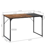 thumbnail of WellHome - Mesa extensible ''Ibro'' de diseño vintage 120x60x74cm