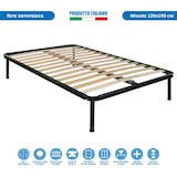 thumbnail of Rete letto ortopedica una piazza e mezza 120x190 in metallo a doghe flessibili in legno di faggio, per letto una piazza e mezza - Comprarredo
