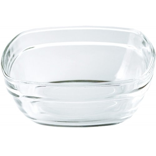 12x Lys Carré Stapelschale 23x23cm, 310cl * - Duralex Transparent (gehärtet)