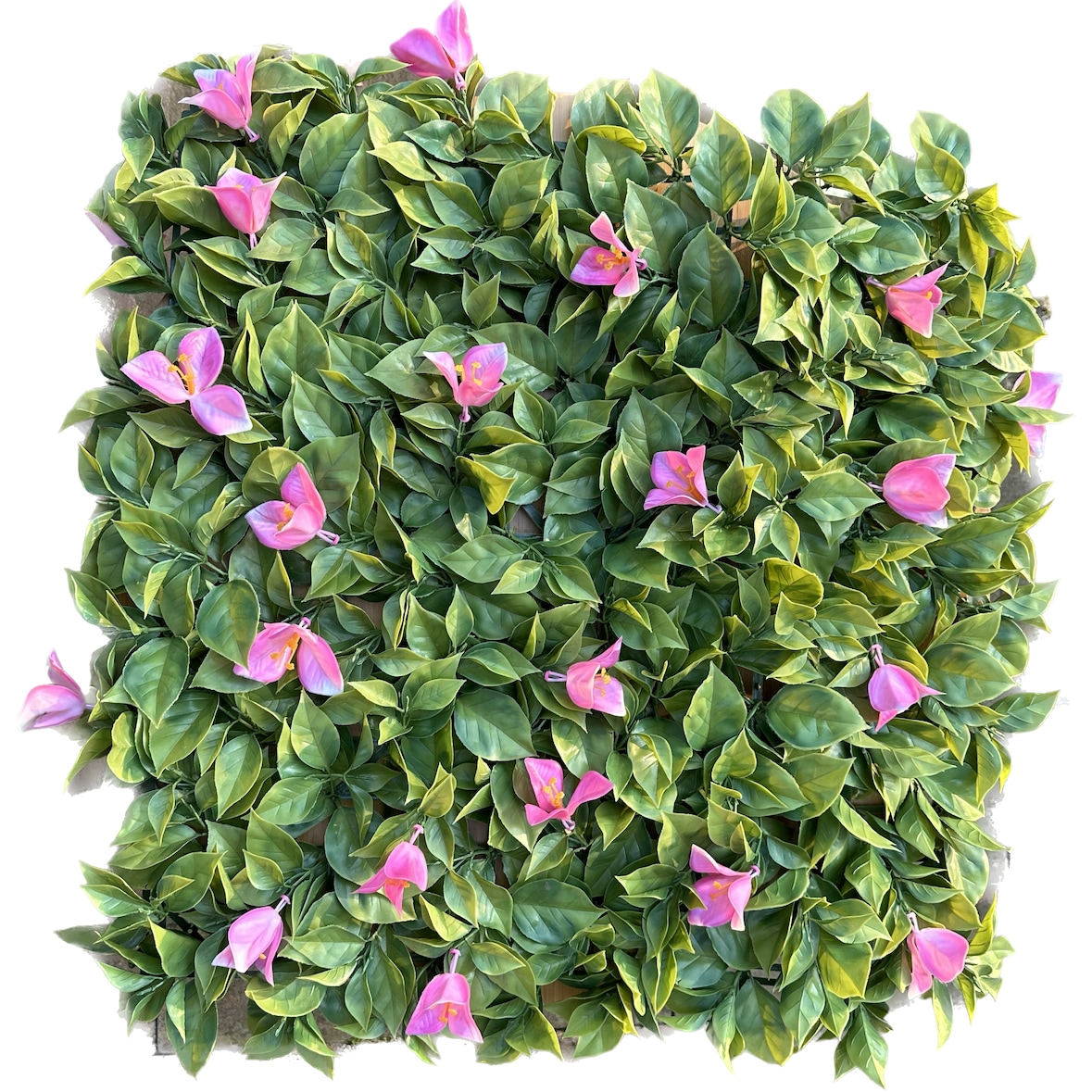 GeckoWall "ANTALYA" | Groentewand met premium roze tulpenani | Kunstmatige bloemenmuur voor gastronomie | Pannelli van muur tot muur