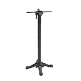 thumbnail of Table haute ronde 60 cm inclinable plateau marbre noir/doré et noir