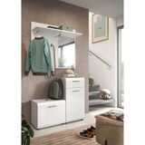 thumbnail of Ice Garderobenmöbel Set Weiß hochglanz, weiß.