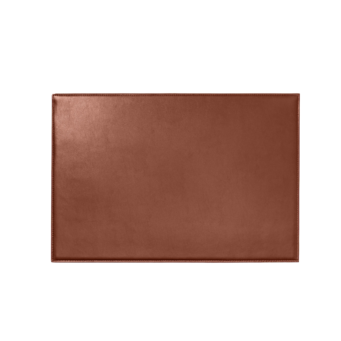Quo Vadis - Sous-main simple - Satiny - Marron - 56x38 cm - Cuir pleine fleur de vachette