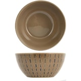 thumbnail of H&H Set 4 Piatti Fondi Tahiti, Stoneware, Tortora, 15 cm