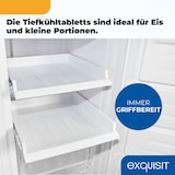 thumbnail of Exquisit Gefrierschrank GS5231-NF-H-040D weiss | 161 l Nutzinhalt | NoFrost | Alarm-Funktion | Schnellgefrieren | 4-Sterne-Gefrieren