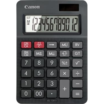 CANON Calculatrice de bureau 12 chiffres AS-120 II