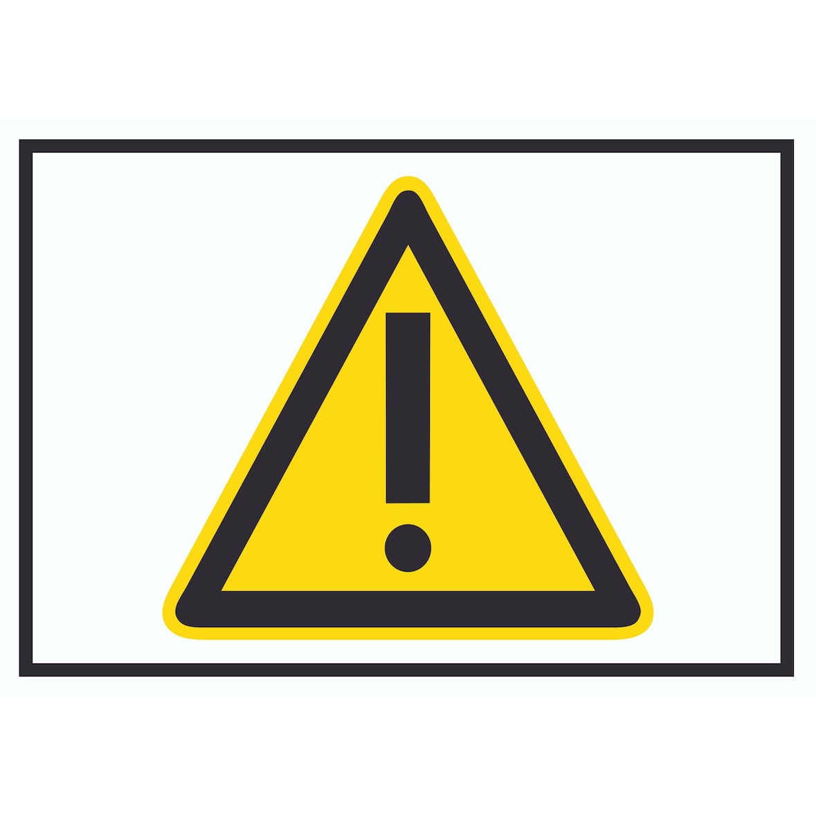 Achtung Zeichen Gelb Symbol Schild A5 (148x210mm)
