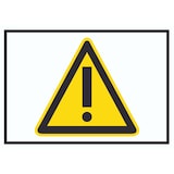 thumbnail of Achtung Zeichen Gelb Symbol Schild A5 (148x210mm)