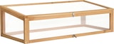 thumbnail of tectake Hoge plantenbak met plank en kweekopzet 119x57x124cm 119 x 57 x 90 cm Bruin