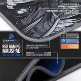 thumbnail of Titanwolf RGB Gaming Mauspad, Mousepad XL 800 x 300mm verbessert Präzision & Geschwindigkeit, Titanwolf