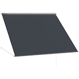 thumbnail of Toldo Retrátil para Janela 150x120 cm com Estrutura de Alumínio Ângulo de Inclinação Ajustável Anti-UV e Impermeável Cinza Escuro