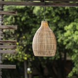 thumbnail of Lumisky HOLIDAY hanglamp op zonne-energie, 42 cm hoog, 5 m lang Polyrotan Beige