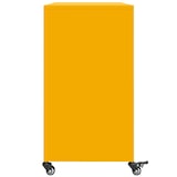 thumbnail of Helloshop26 - Buffet bahut commode armoire meuble de rangement organisateur cuisine salle de séjour salon jaune moutarde 100,5 x 39 02_0035684